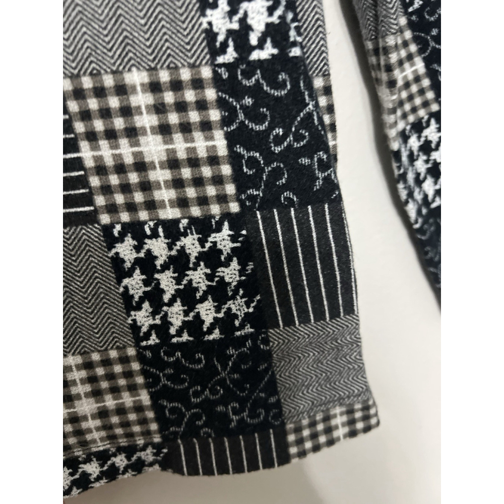 Orvis Vintage Madras Patchwork Mock Turtleneck‎ Top Womens Large Long Sleeve - Picture 4 of 13
